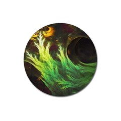 A Seaweed s Deepdream Of Faded Fractal Fall Colors Magnet 3  (round)