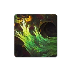 A Seaweed s Deepdream Of Faded Fractal Fall Colors Square Magnet by jayaprime