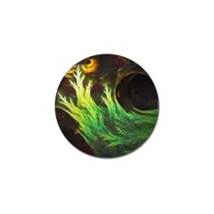 A Seaweed s Deepdream Of Faded Fractal Fall Colors Golf Ball Marker by jayaprime