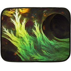 A Seaweed s Deepdream Of Faded Fractal Fall Colors Fleece Blanket (mini) by jayaprime