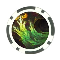 A Seaweed s Deepdream Of Faded Fractal Fall Colors Poker Chip Card Guard (10 Pack) by jayaprime