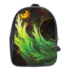 A Seaweed s Deepdream Of Faded Fractal Fall Colors School Bags(large)  by jayaprime