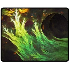 A Seaweed s Deepdream Of Faded Fractal Fall Colors Fleece Blanket (medium)  by jayaprime