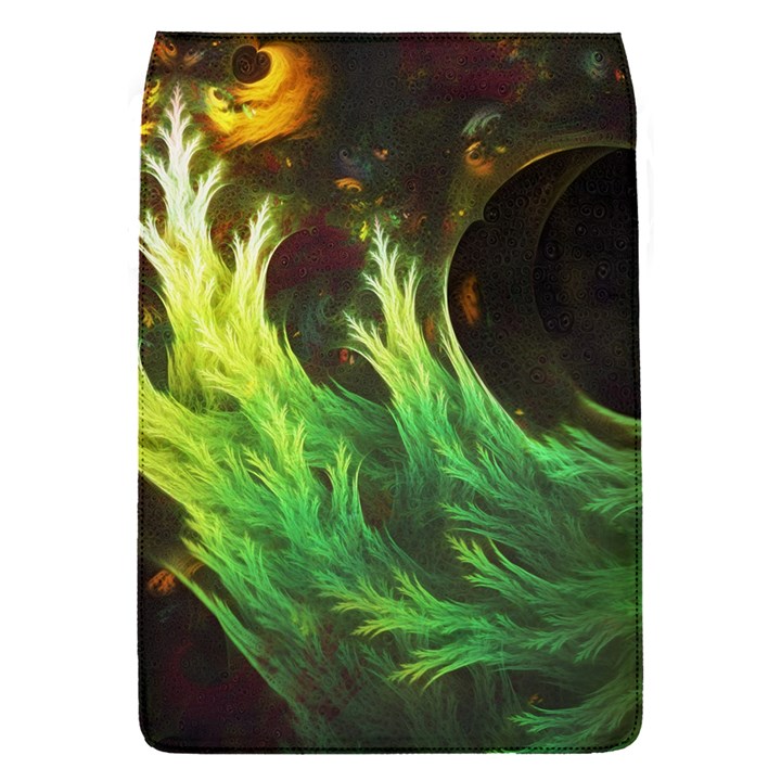 A Seaweed s DeepDream of Faded Fractal Fall Colors Flap Covers (S) 