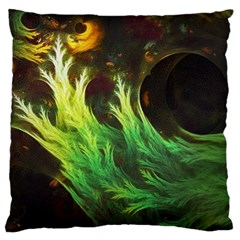 A Seaweed s Deepdream Of Faded Fractal Fall Colors Standard Flano Cushion Case (one Side) by jayaprime