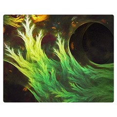 A Seaweed s Deepdream Of Faded Fractal Fall Colors Double Sided Flano Blanket (medium)  by jayaprime