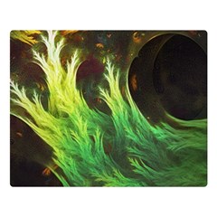 A Seaweed s Deepdream Of Faded Fractal Fall Colors Double Sided Flano Blanket (large)  by jayaprime