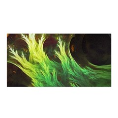 A Seaweed s Deepdream Of Faded Fractal Fall Colors Satin Wrap by jayaprime