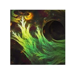 A Seaweed s Deepdream Of Faded Fractal Fall Colors Small Satin Scarf (square) by jayaprime