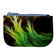 A Seaweed s Deepdream Of Faded Fractal Fall Colors Large Coin Purse by jayaprime