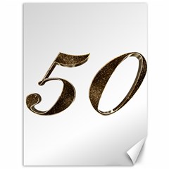 Number 50 Elegant Gold Glitter Look Typography Canvas 36  X 48   by yoursparklingshop