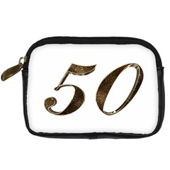 Number 50 Elegant Gold Glitter Look Typography Digital Camera Cases by yoursparklingshop