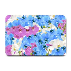 Tulips Flower Pattern Small Doormat  by paulaoliveiradesign