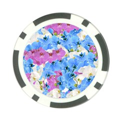 Tulips Flower Pattern Poker Chip Card Guard by paulaoliveiradesign