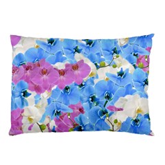 Tulips Flower Pattern Pillow Case by paulaoliveiradesign