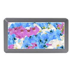 Tulips Flower Pattern Memory Card Reader (mini) by paulaoliveiradesign