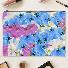 Tulips Flower Pattern Cosmetic Bag (xxxl)  by paulaoliveiradesign