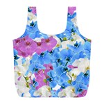 Tulips Flower Pattern Full Print Recycle Bags (L)  Front