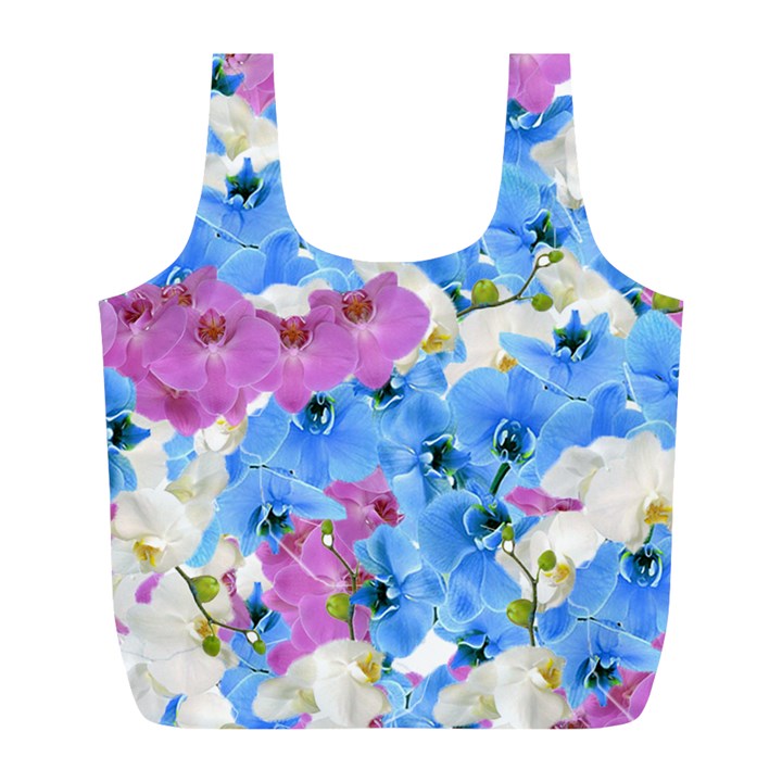 Tulips Flower Pattern Full Print Recycle Bags (L) 