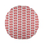 Red Lotus Floral Pattern Standard 15  Premium Round Cushions Front