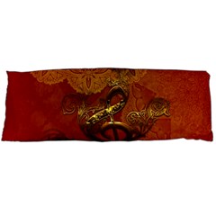 Golden Clef On Vintage Background Body Pillow Case (dakimakura) by FantasyWorld7