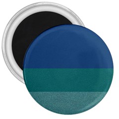 Blue Gradient Glitter Texture Pattern  3  Magnets