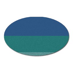 Blue Gradient Glitter Texture Pattern  Oval Magnet by paulaoliveiradesign