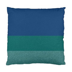 Blue Gradient Glitter Texture Pattern  Standard Cushion Case (one Side)