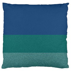 Blue Gradient Glitter Texture Pattern  Large Cushion Case (one Side) by paulaoliveiradesign