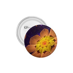 Beautiful Violet & Peach Primrose Fractal Flowers 1 75  Buttons by jayaprime