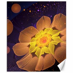 Beautiful Violet & Peach Primrose Fractal Flowers Canvas 8  X 10  by jayaprime