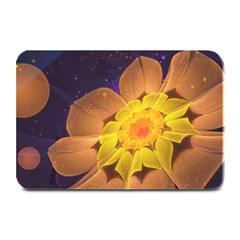 Beautiful Violet & Peach Primrose Fractal Flowers Plate Mats by jayaprime