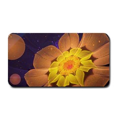 Beautiful Violet & Peach Primrose Fractal Flowers Medium Bar Mats by jayaprime