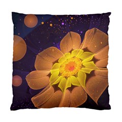 Beautiful Violet & Peach Primrose Fractal Flowers Standard Cushion Case (two Sides) by jayaprime