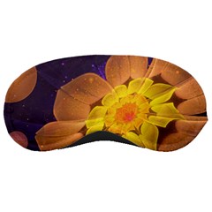 Beautiful Violet & Peach Primrose Fractal Flowers Sleeping Masks by jayaprime