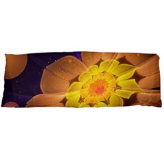 Beautiful Violet & Peach Primrose Fractal Flowers Body Pillow Case (dakimakura) by jayaprime