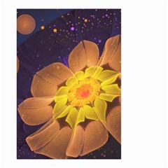 Beautiful Violet & Peach Primrose Fractal Flowers Small Garden Flag (two Sides) by jayaprime