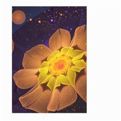 Beautiful Violet & Peach Primrose Fractal Flowers Large Garden Flag (two Sides) by jayaprime