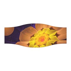 Beautiful Violet & Peach Primrose Fractal Flowers Stretchable Headband by jayaprime