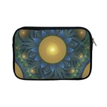 Beautiful Orange & Blue Fractal Sunflower of Egypt Apple iPad Mini Zipper Cases Front