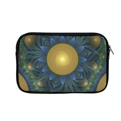 Beautiful Orange & Blue Fractal Sunflower Of Egypt Apple Macbook Pro 13  Zipper Case by jayaprime