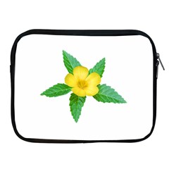 Yellow Flower With Leaves Photo Apple Ipad 2/3/4 Zipper Cases by dflcprints