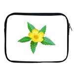 Yellow Flower With Leaves Photo Apple iPad 2/3/4 Zipper Cases Front