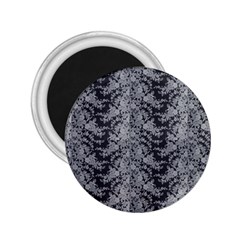 Black Floral Lace Pattern 2 25  Magnets