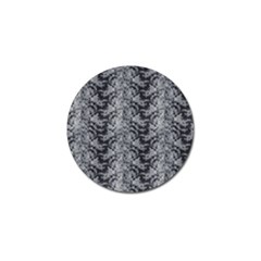 Black Floral Lace Pattern Golf Ball Marker by paulaoliveiradesign