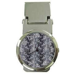 Black Floral Lace Pattern Money Clip Watches