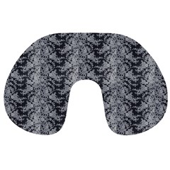 Black Floral Lace Pattern Travel Neck Pillows