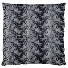 Black Floral Lace Pattern Standard Flano Cushion Case (one Side)