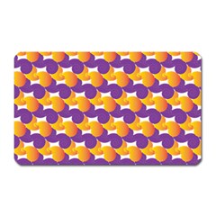 Purple And Yellow Abstract Pattern Magnet (rectangular)