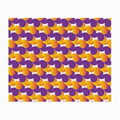 Purple And Yellow Abstract Pattern Small Glasses Cloth (2-side)